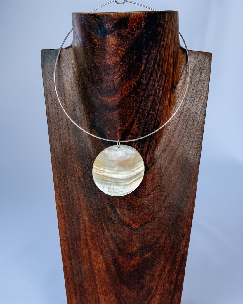 Tampa Mother of Pearl Neck Ring Necklace - Wooten's
