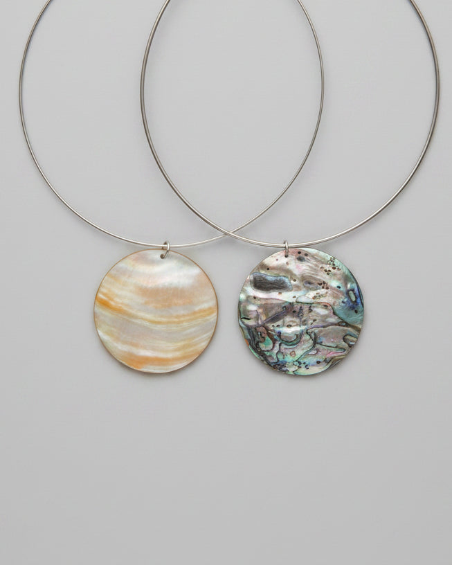 Tampa Mother of Pearl Neck Ring Necklace - Wooten's