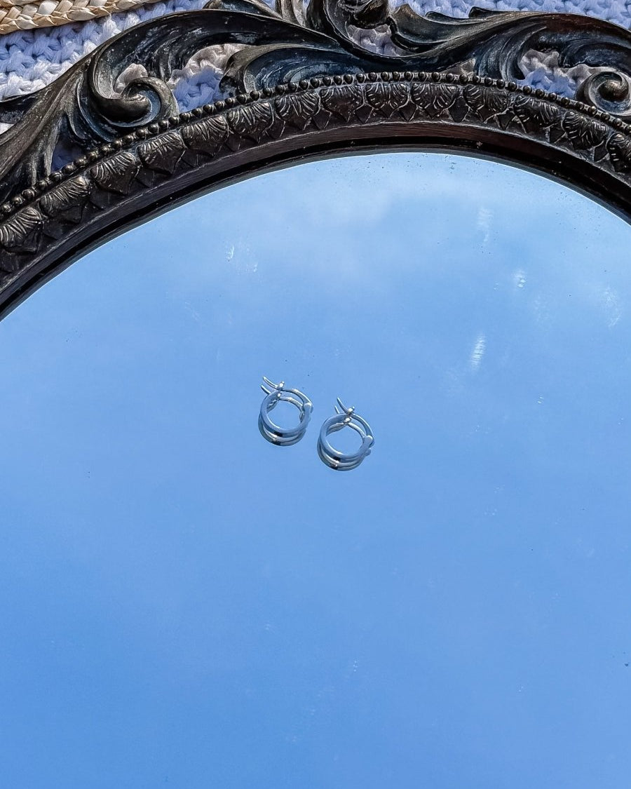 Tampico 8mm Flat Hoops - Horseshoe J & Co.