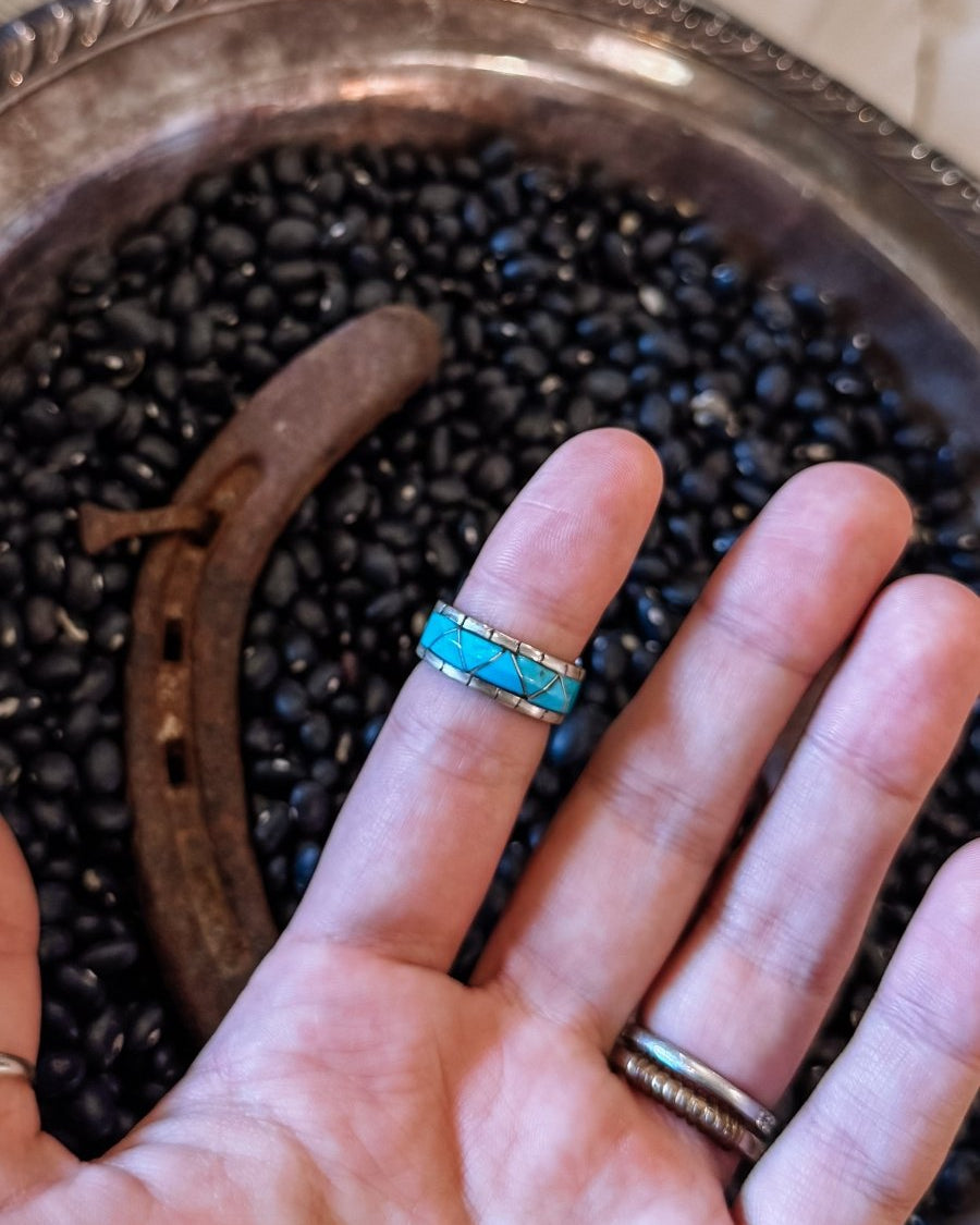 Tarp Zuni Turquoise Ring - Horseshoe J & Co.