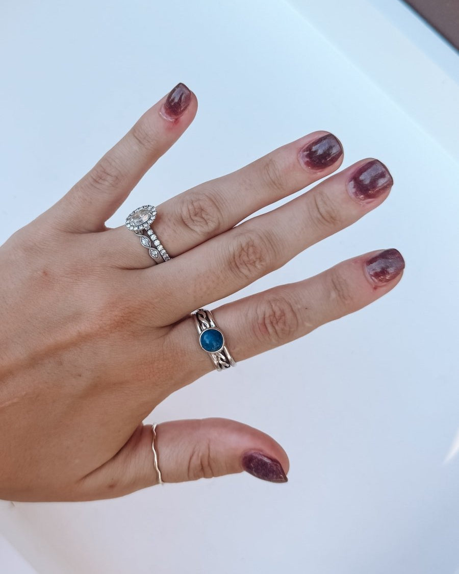 Temple Blue Lapis Ring - Horseshoe J & Co.