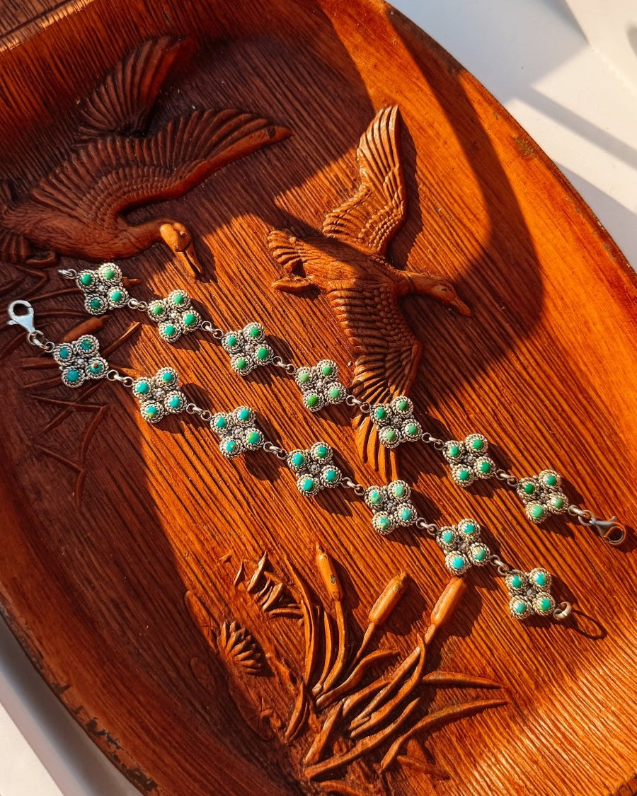 Trinidad Turquoise Link Bracelet - Horseshoe J & Co.