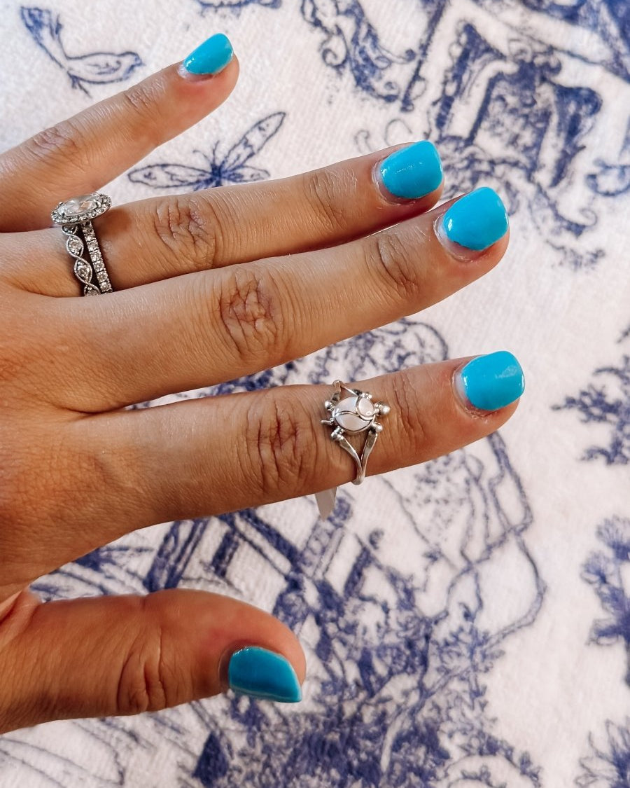 Turtle Mother of Pearl Ring - ring - Horseshoe J & Co.
