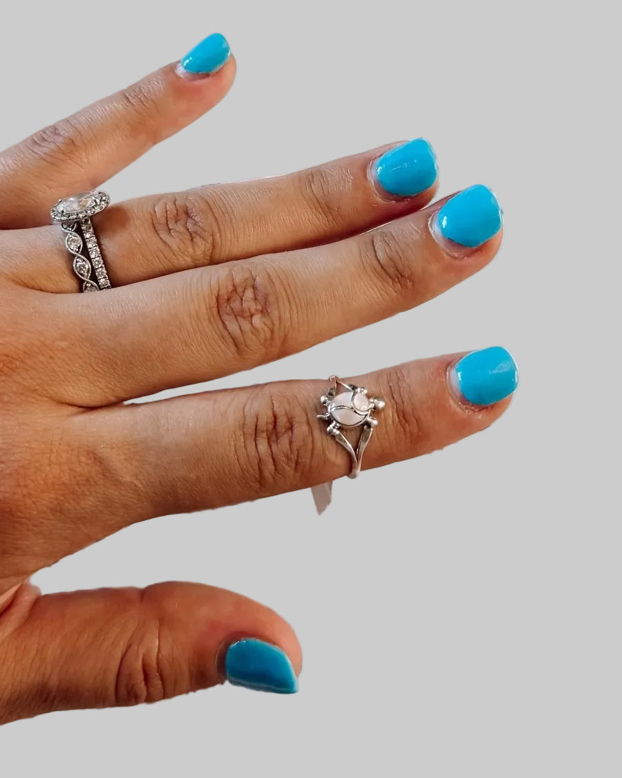 Turtle Mother of Pearl Ring - ring - Wooten's