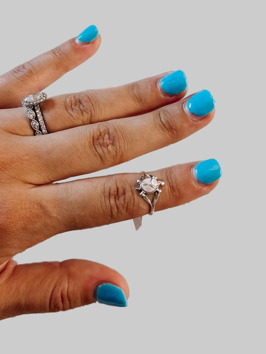 Turtle Mother of Pearl Ring - ring - Wooten's