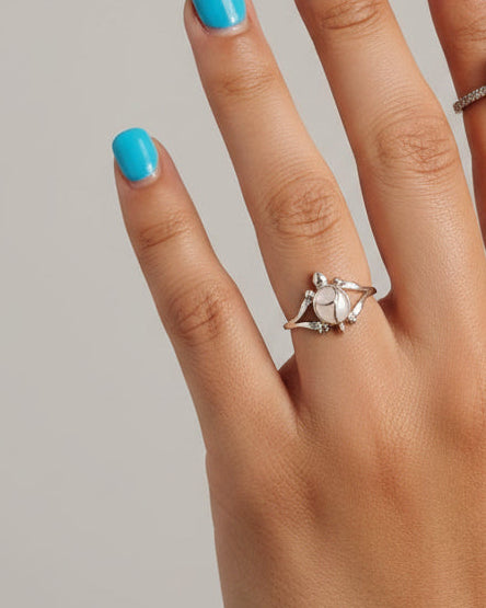 Turtle Mother of Pearl Ring - ring - Wooten's