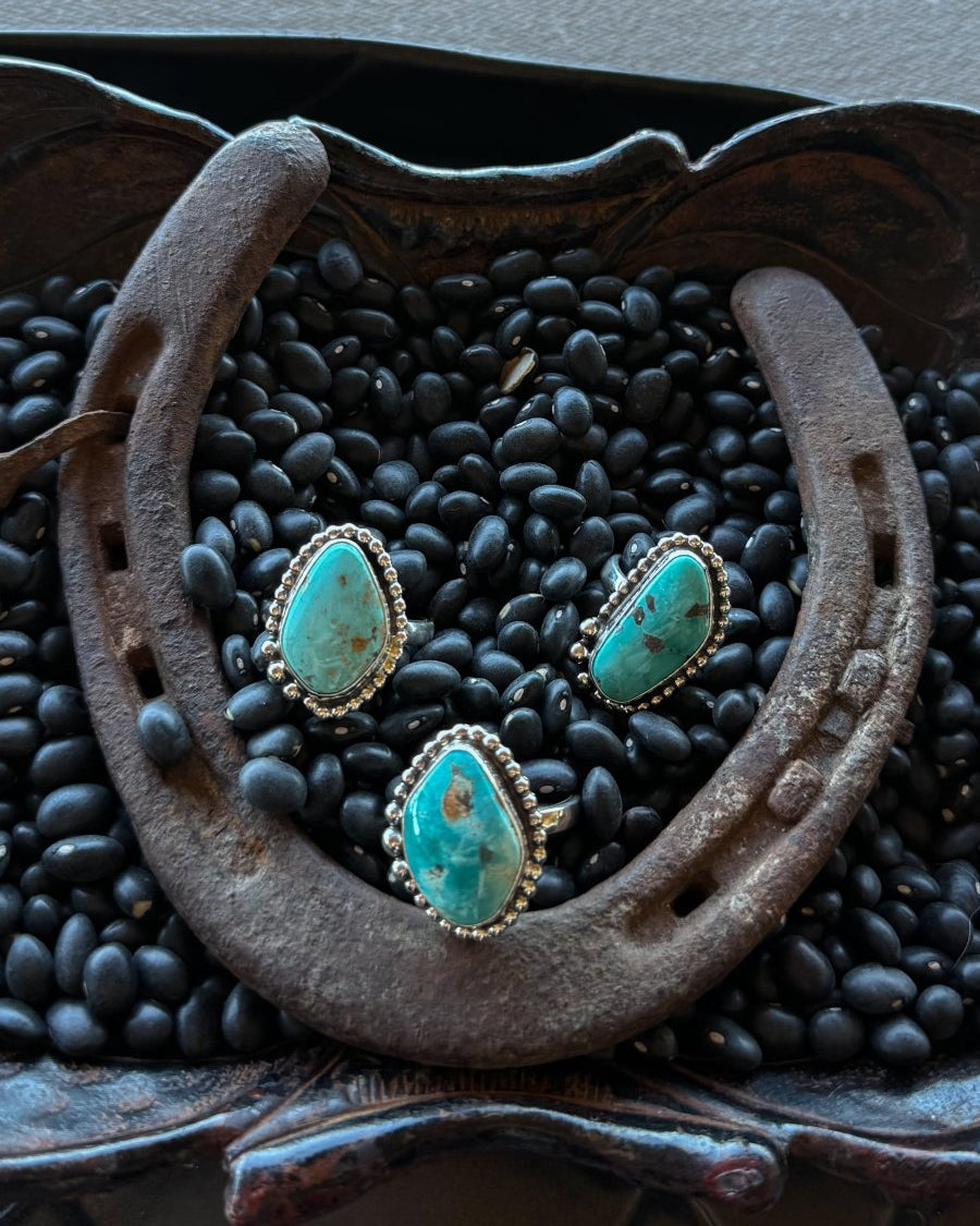 Unwound Turquoise Adjustable Ring - Horseshoe J & Co.