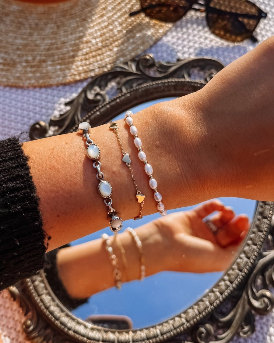 Vaughn Heart Charm Bracelet - Horseshoe J & Co.