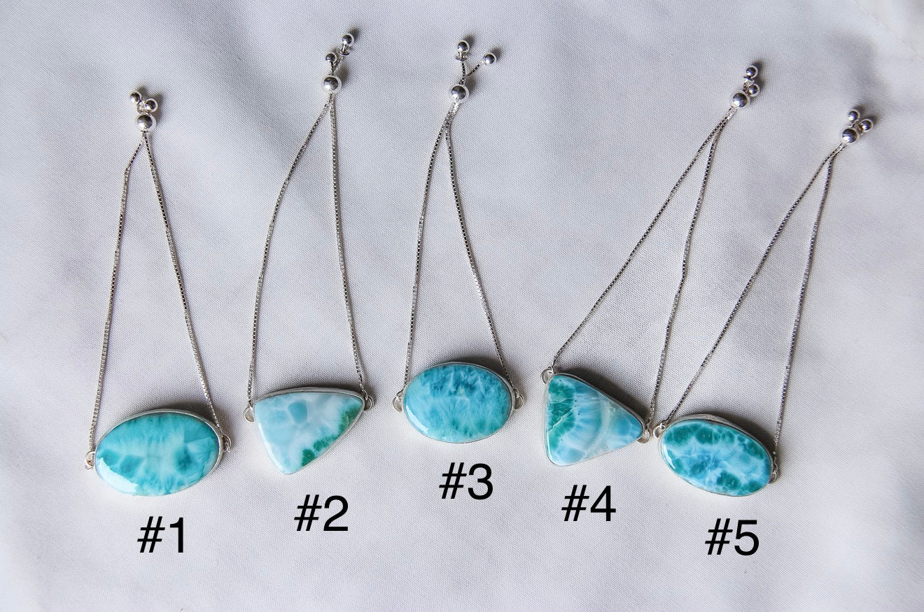 Venice Adjustable Larimar Bracelet - Wooten's