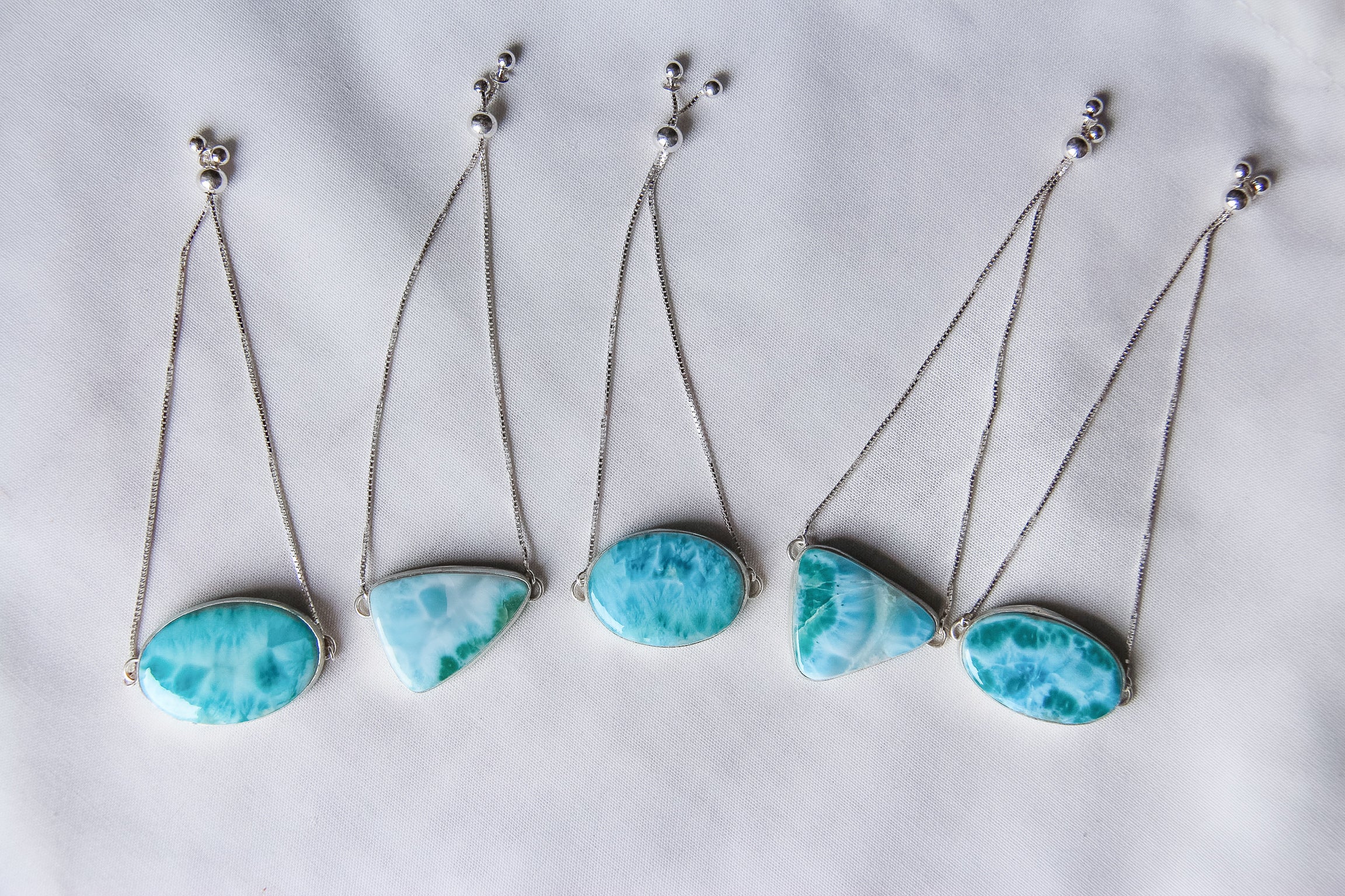 Venice Adjustable Larimar Bracelet - Wooten's