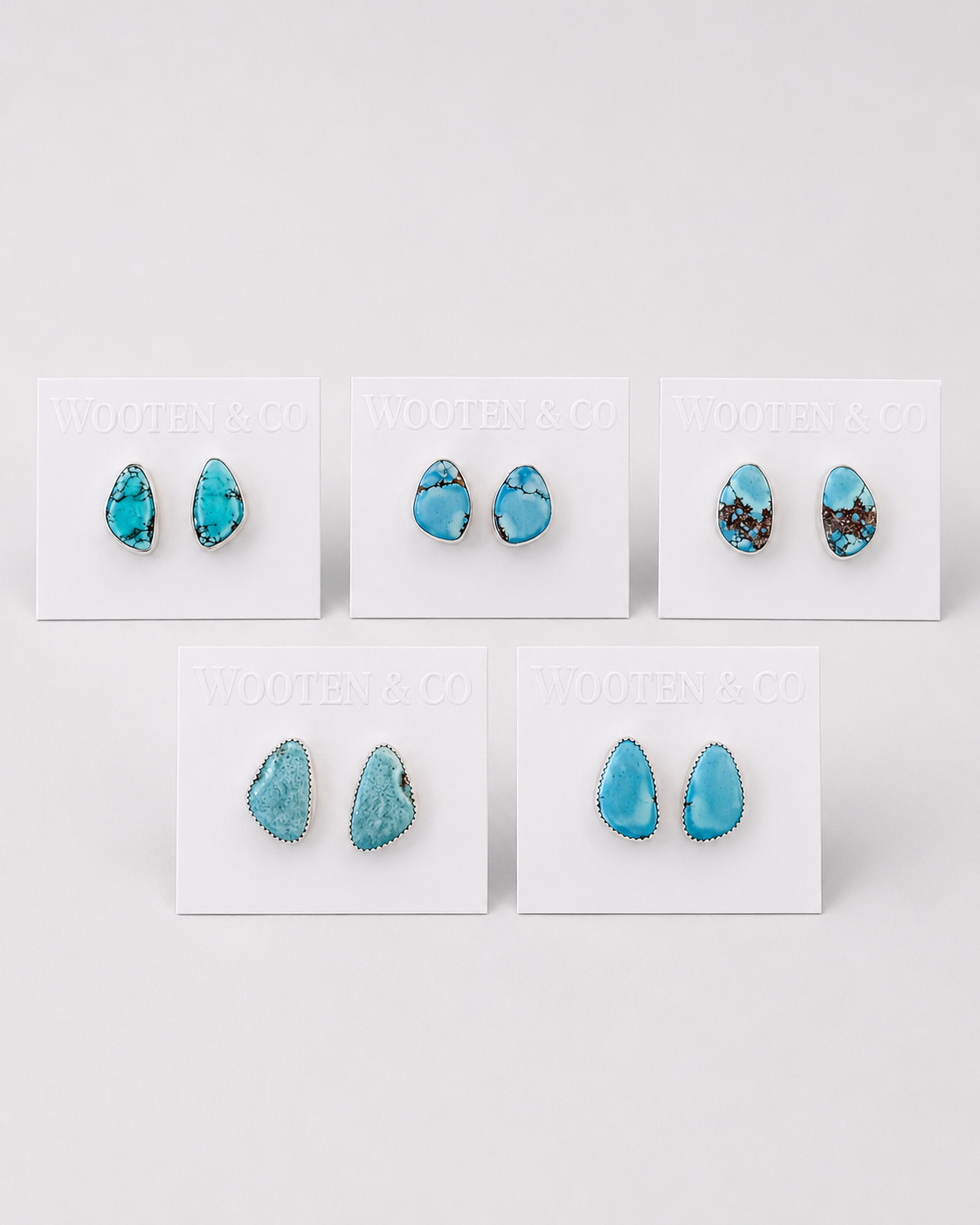 Veribest Golden Hills Turquoise Stud Earrings - Wooten's