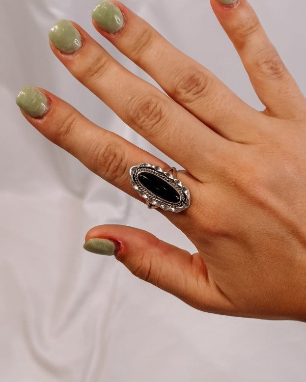 Waverly Black Onyx Ring - Wooten's