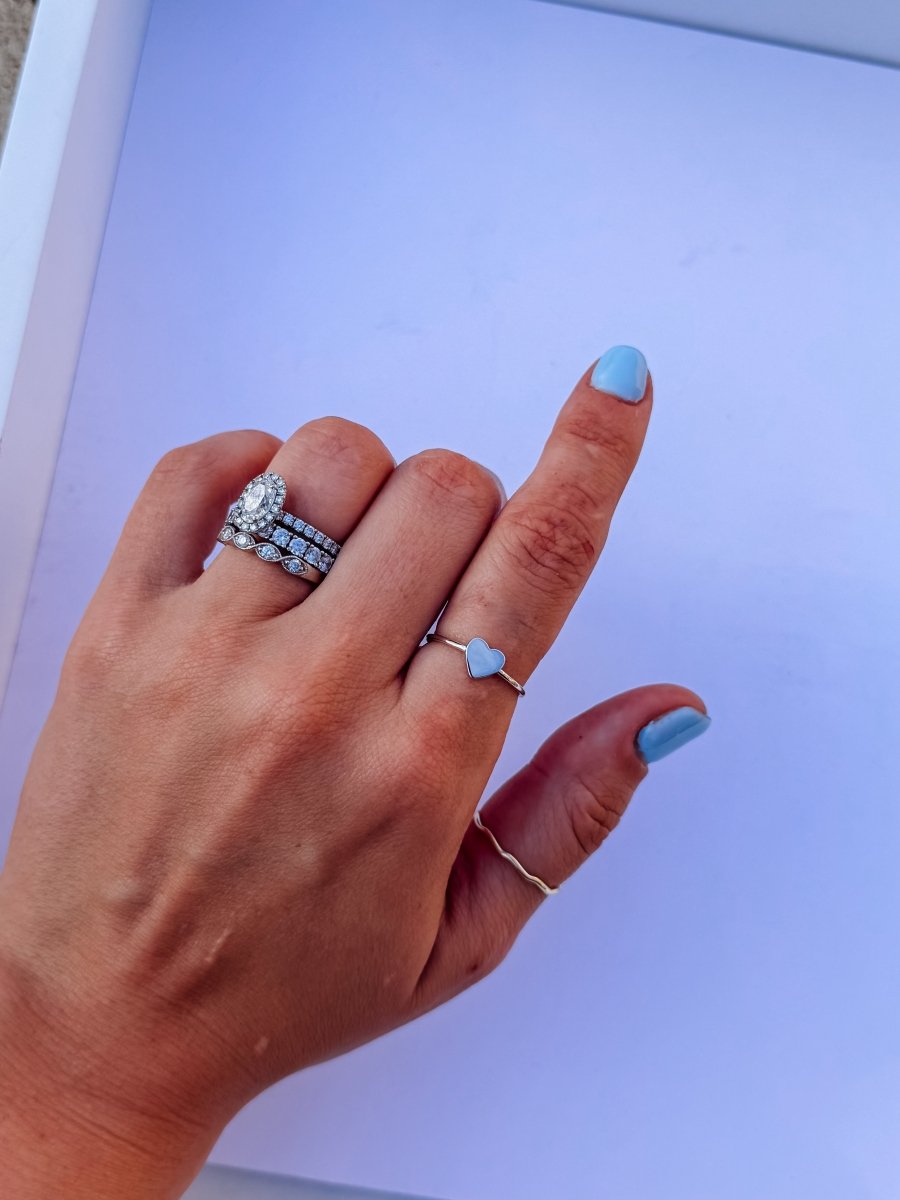Westby Silver Heart Ring - Horseshoe J & Co.