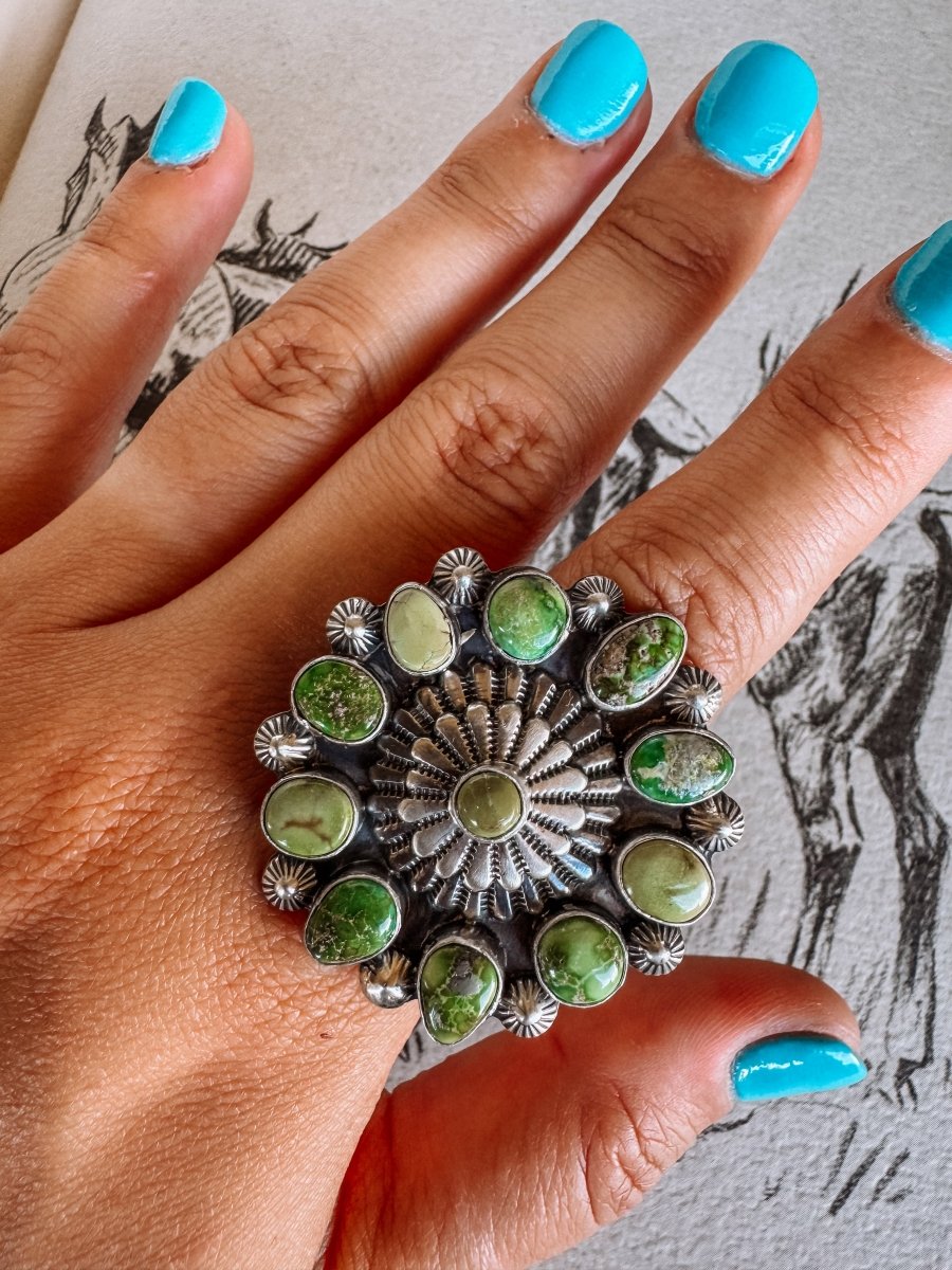 Windom Sonoran Gold Turquoise Ring - ring - Horseshoe J & Co.