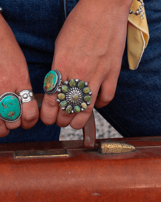 Windom Sonoran Gold Turquoise Ring - ring - Horseshoe J & Co.