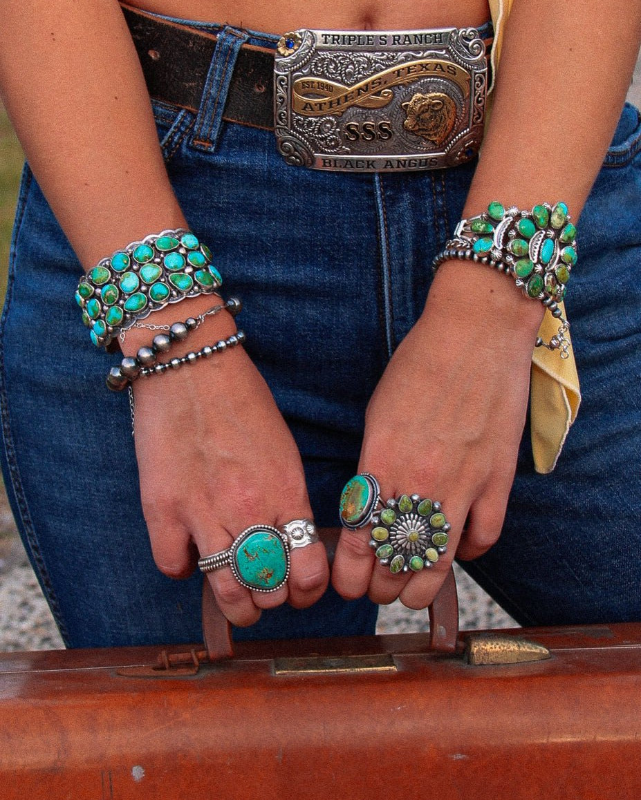 Windom Sonoran Gold Turquoise Ring - ring - Horseshoe J & Co.