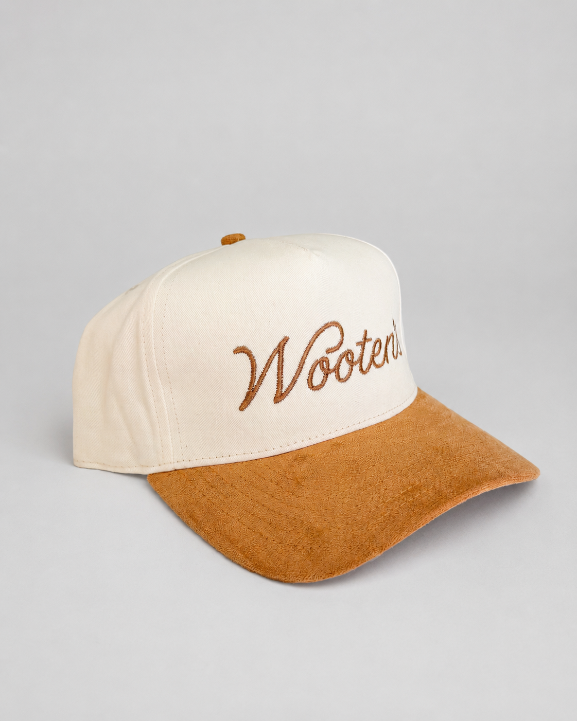 Wooten’s Suedette Caramel Script Hat - Wooten's