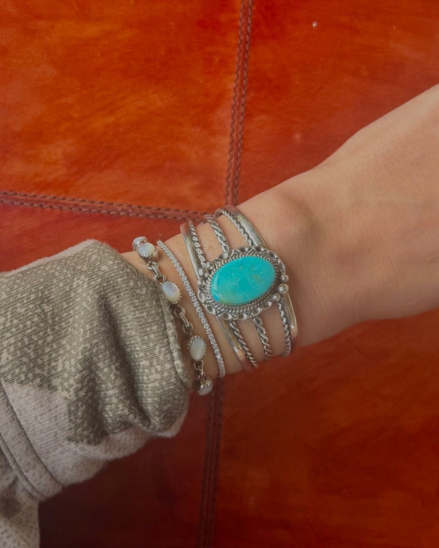 Wray Turquoise Cuff Bracelet - Horseshoe J & Co.