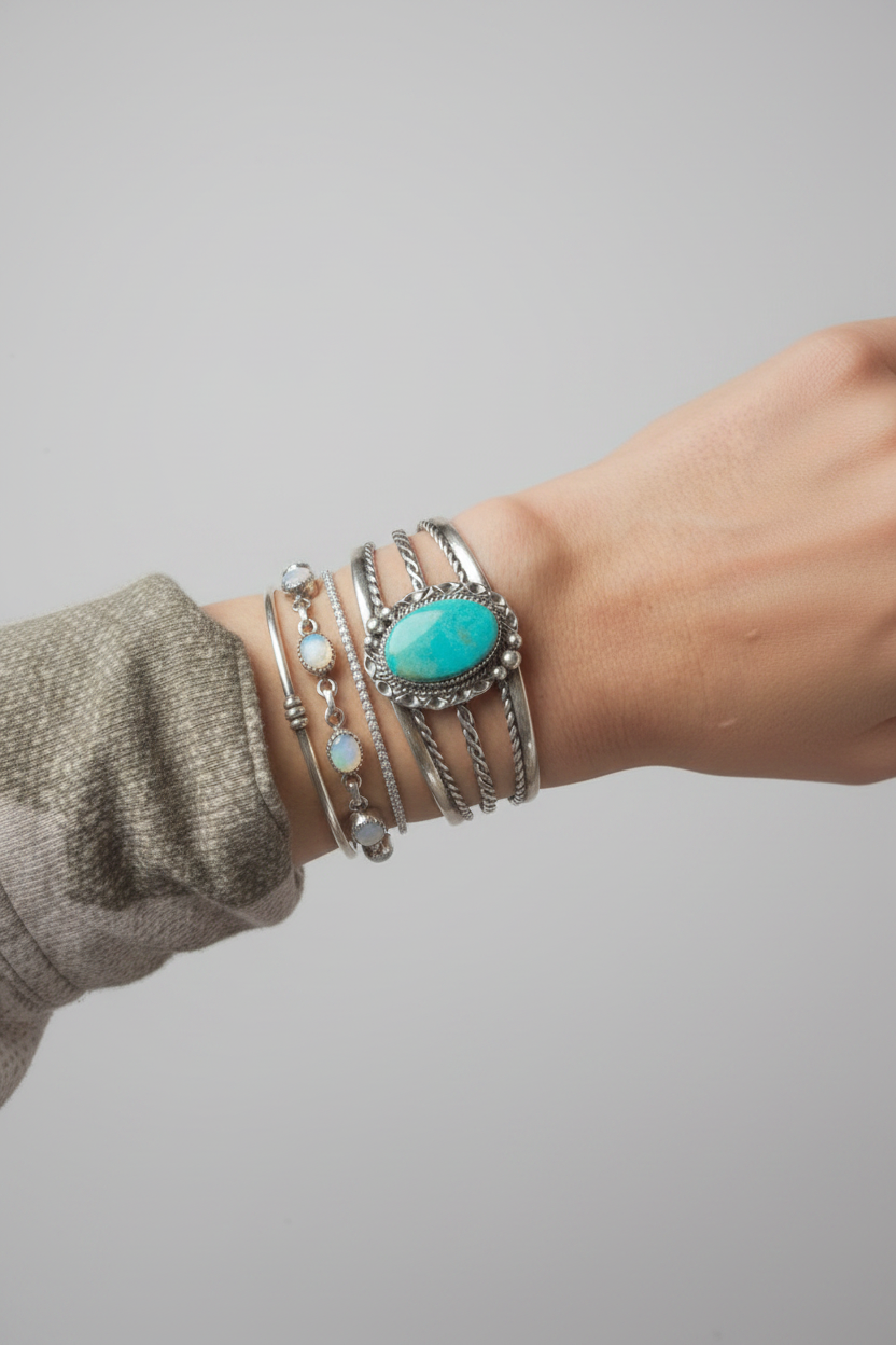 Wray Turquoise Cuff Bracelet - Wooten's