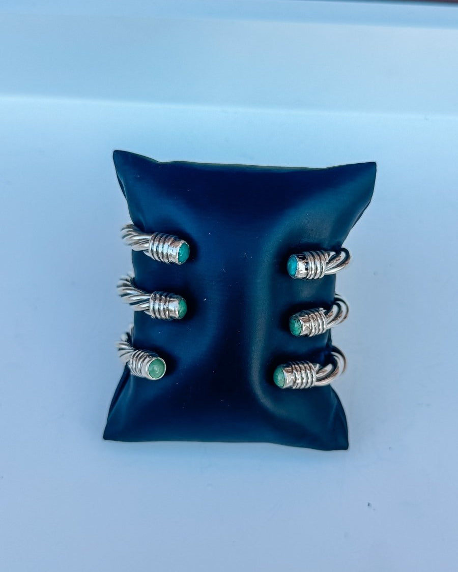 Wylie Turquoise Cable Cuff Bracelet - Horseshoe J & Co.