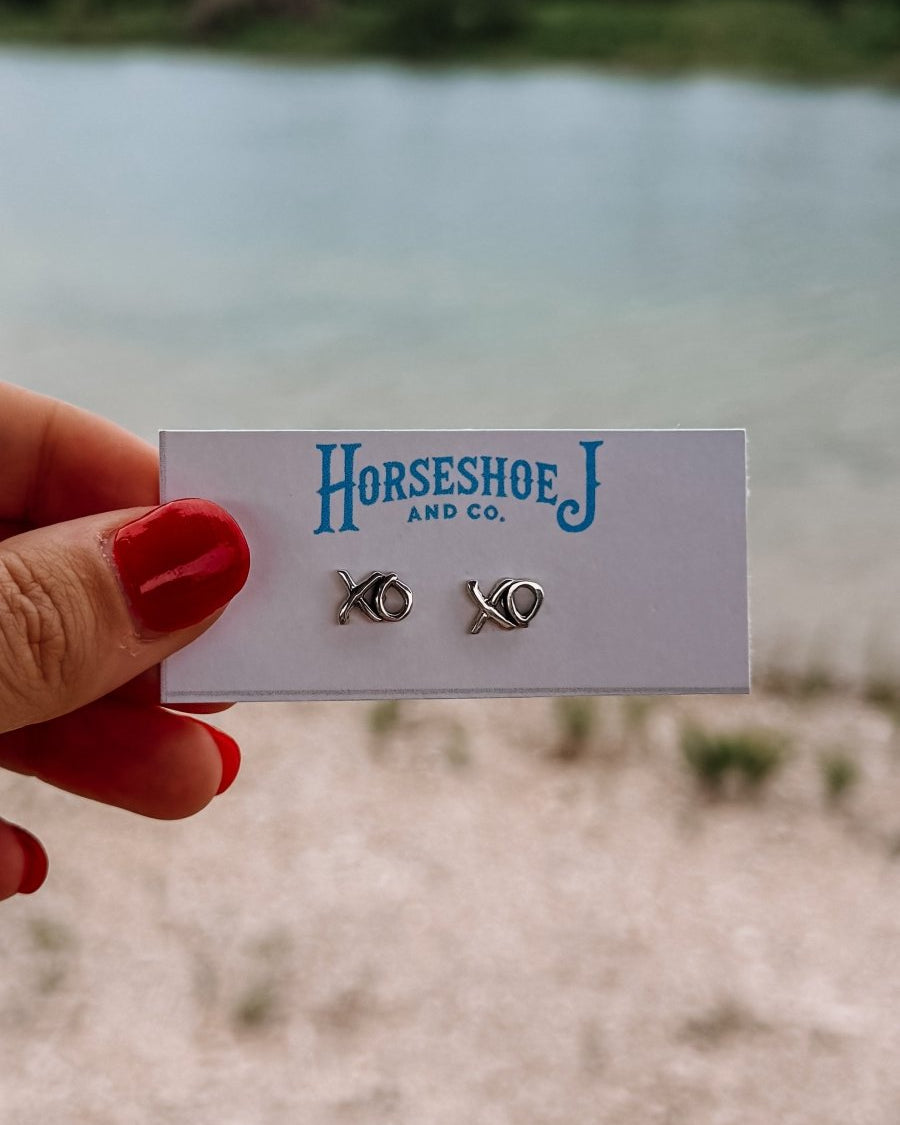 XOXO Stud Earrings - Horseshoe J & Co.