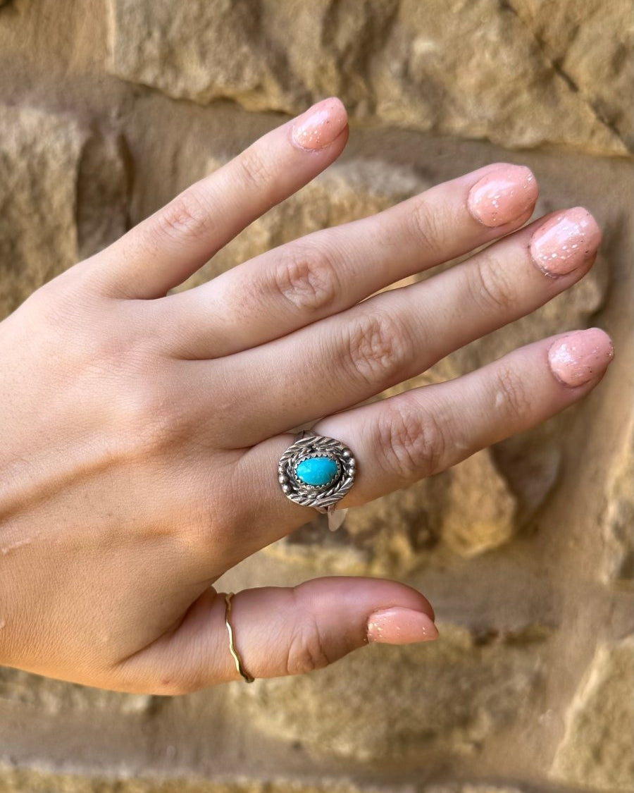Yorktown Turquoise Ring - Horseshoe J & Co.