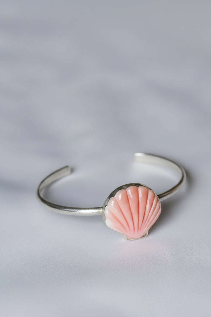 Gulfport Pink Conch Shell Cuff Bracelet - Wooten's