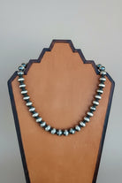 18" 12mm Sterling Silver Pearl Necklace - Wooten's