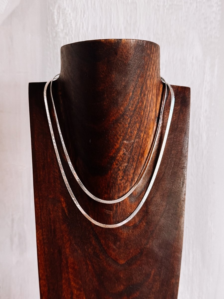 2.85mm Herringbone Chain Necklace - Wooten's
