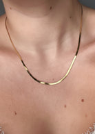 2mm Gold Plated Herringbone Chain - Wooten's