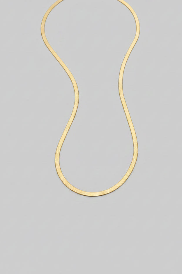 2mm Gold Plated Herringbone Chain - Wooten's