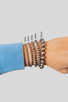 3mm Sterling Silver Pearl Bracelet - Wooten's