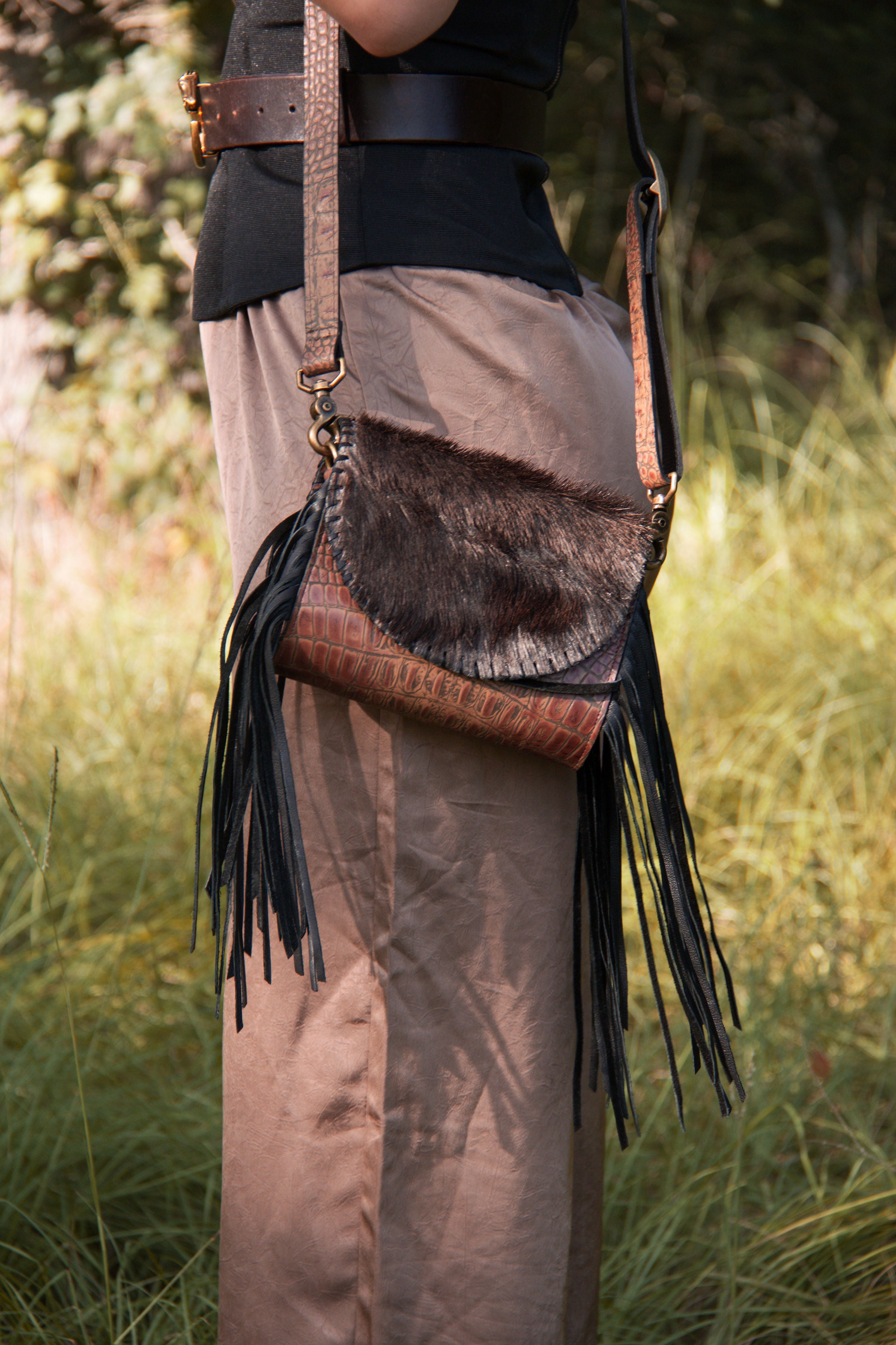 Amberson No. 05 Fringe Crossbody - handbag - Wooten's