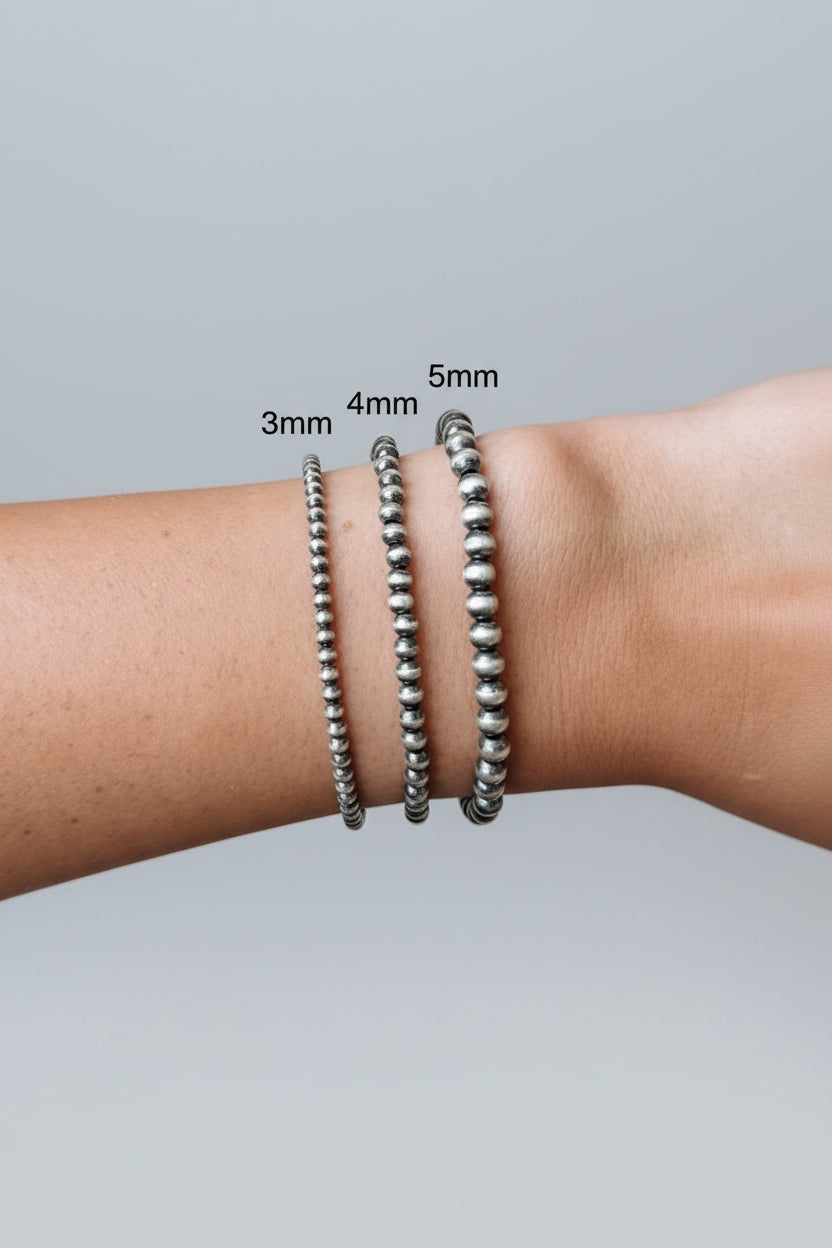 4mm Sterling Silver Pearl Bracelet - Wooten's