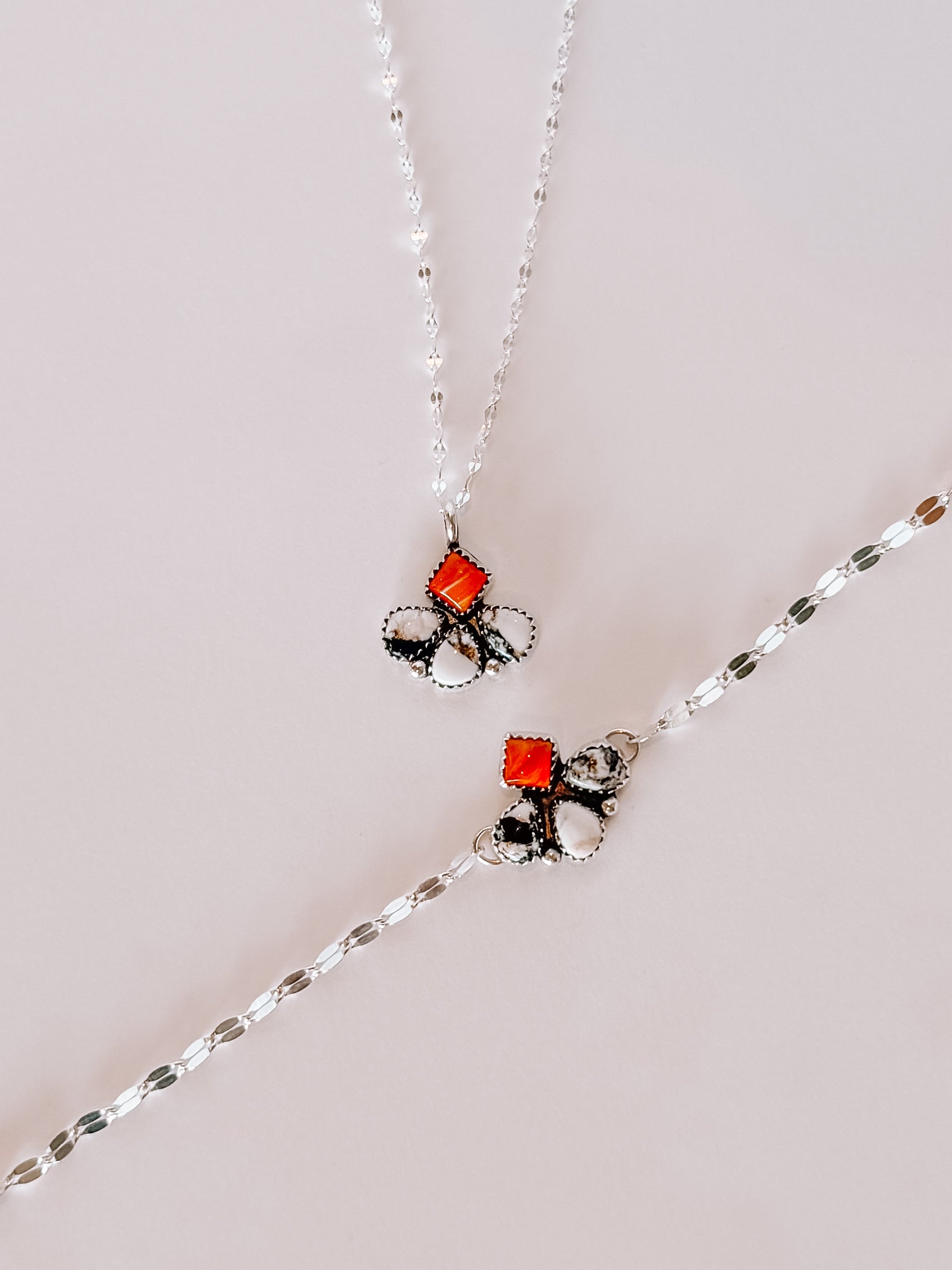 Flint Stone Cluster Necklace - Wooten's