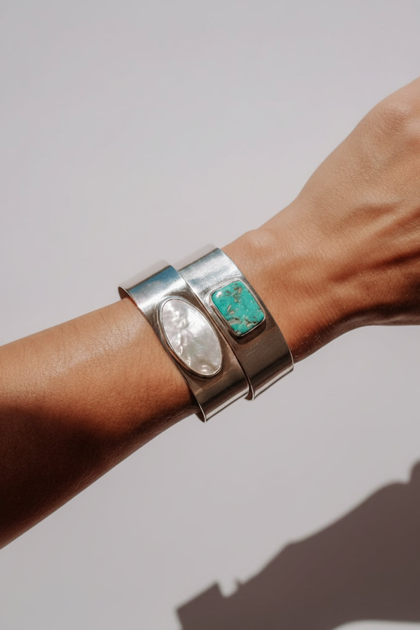 Doral Wide Mother of Pearl Cuff Bracelet - Wooten's