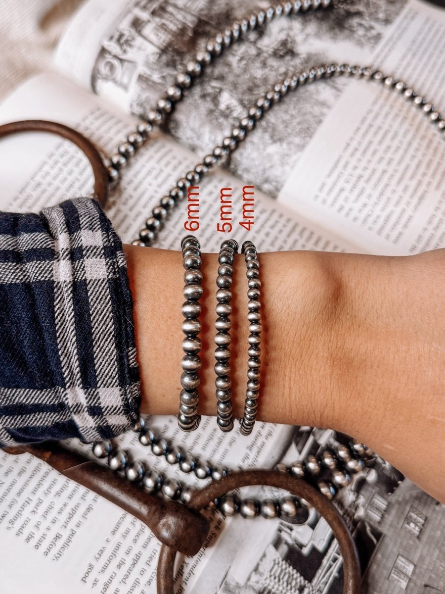 6mm Sterling Silver Pearl Bracelet - Wooten's