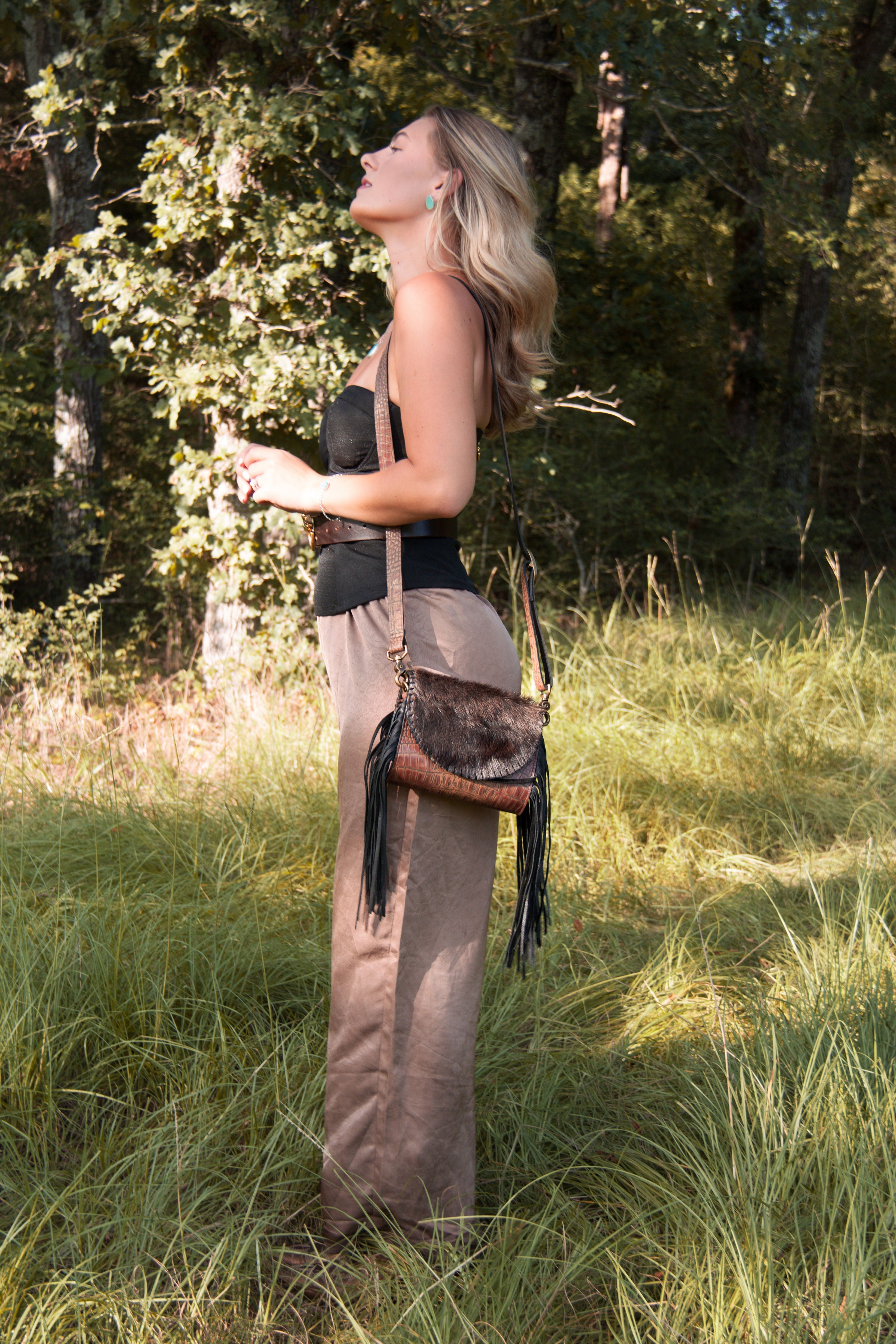 Amberson No. 05 Fringe Crossbody - handbag - Wooten's
