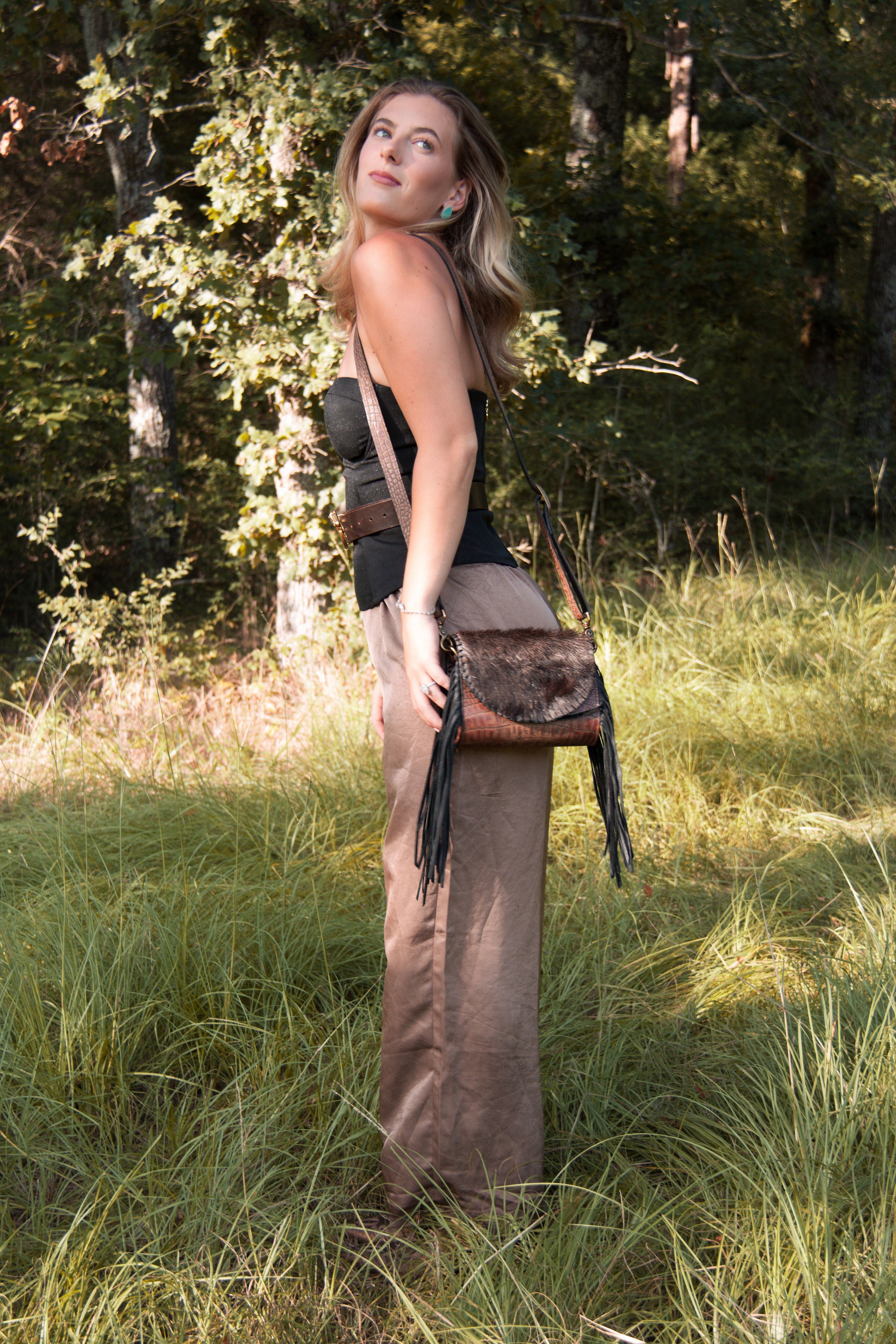Amberson No. 05 Fringe Crossbody - handbag - Wooten's