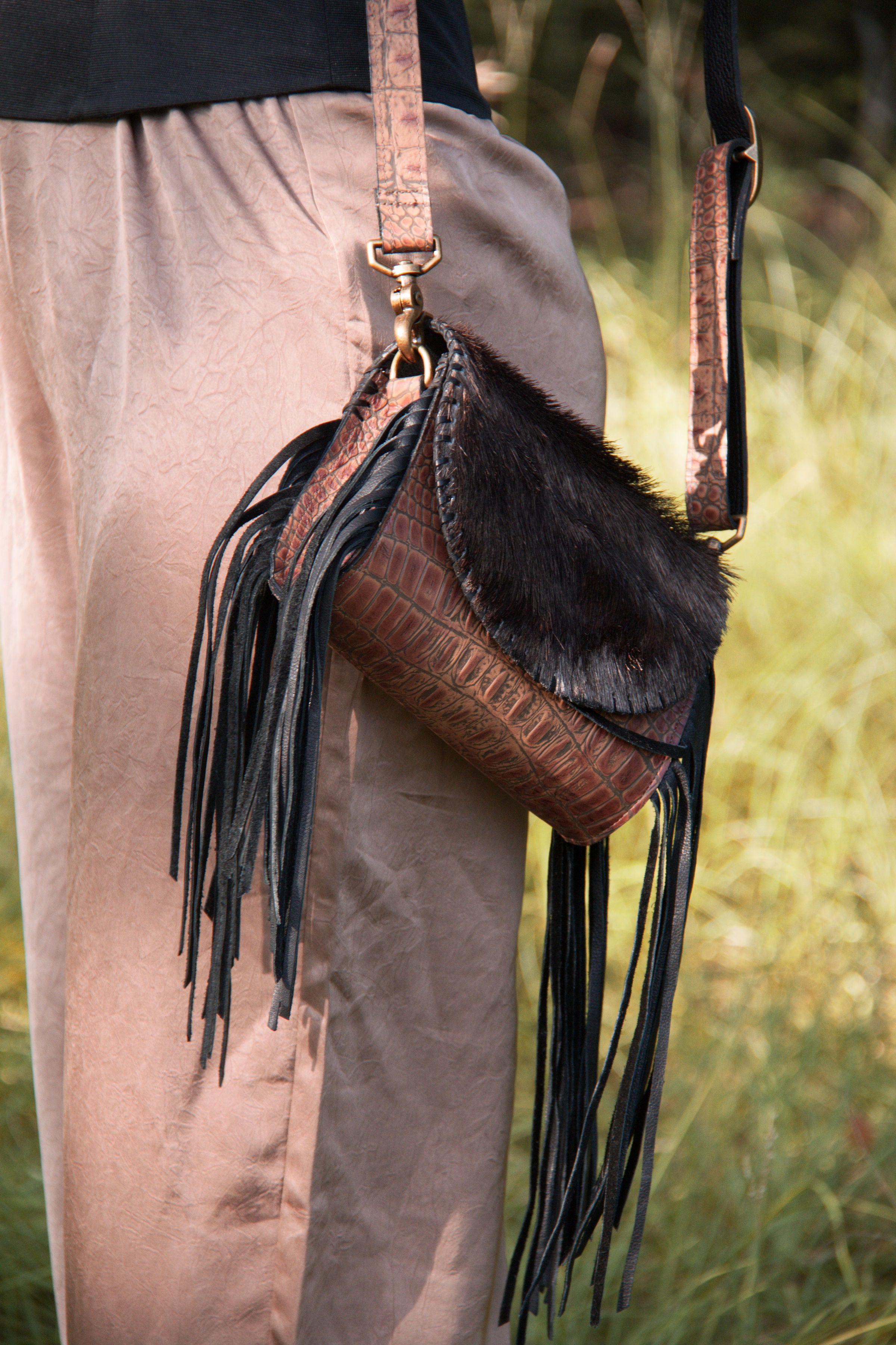 Amberson No. 05 Fringe Crossbody - handbag - Wooten's