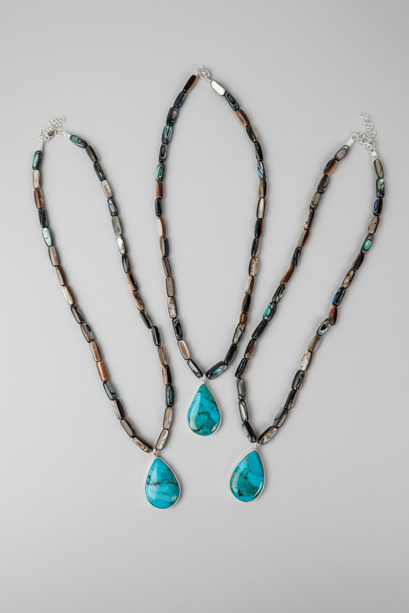 LaBelle Abalone and Turquoise Necklace - Wooten's