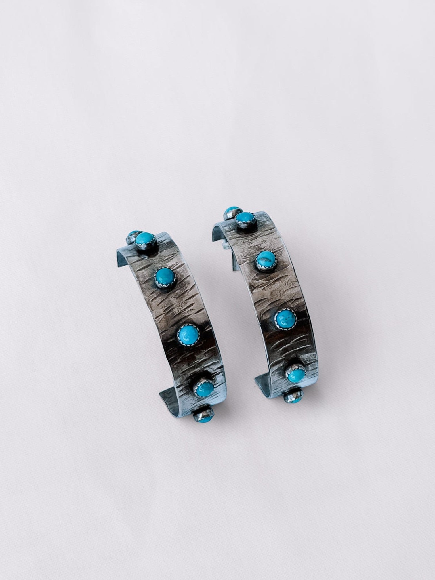 Mereta Turquoise Hoop Earrings - Wooten's