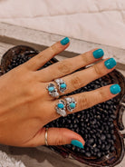 A Fast Song Turquoise Adjustable Wrap Ring - Wooten's