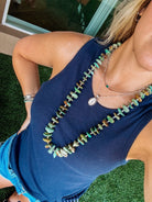 Adalida 34" Turquoise Necklace - Wooten's