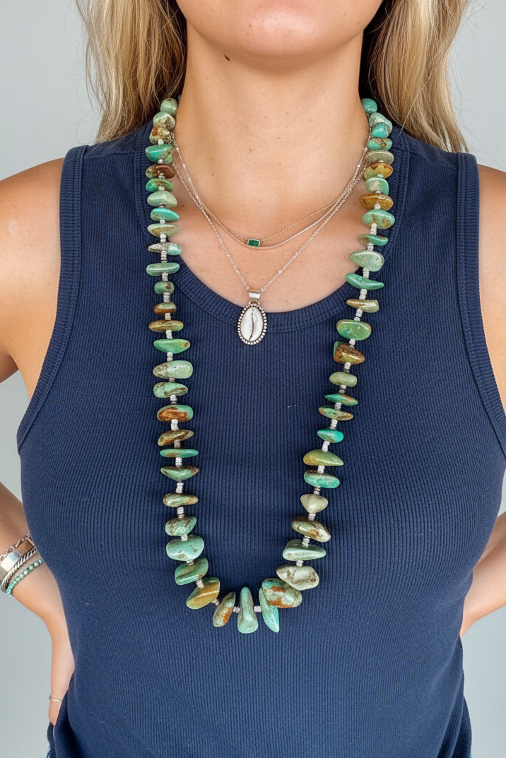 Adalida 34" Turquoise Necklace - Wooten's
