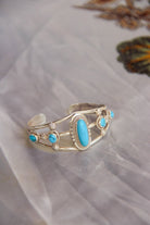 Agua Dulce Turquoise Cuff Bracelet - earrings - Horseshoe J & Co.