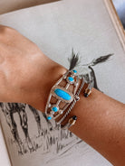 Agua Dulce Turquoise Cuff Bracelet - earrings - Horseshoe J & Co.