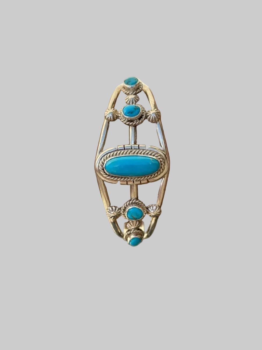 Agua Dulce Turquoise Cuff Bracelet - earrings - Wooten's
