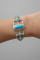 Agua Dulce Turquoise Cuff Bracelet - earrings - Wooten's