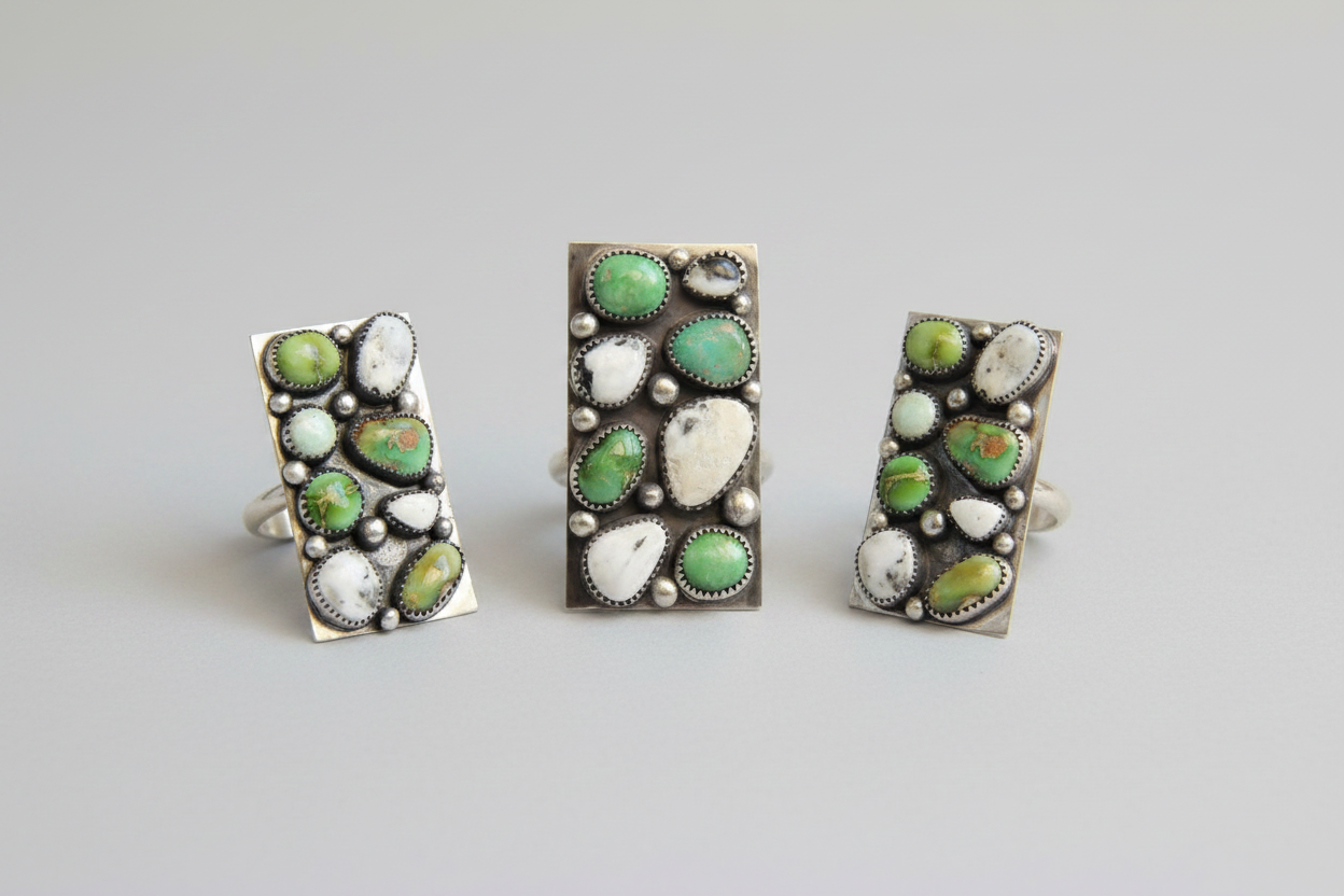 Alcova Sonoran Gold + White Buffalo Ring - Wooten's